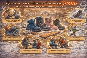 Детские утеплённые ботинки: особенности выбора и роль специализированных спортивных магазинов
