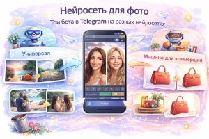Нейросеть для фото: как работают три типа Telegram-ботов — универсал, мастер анимации и машина для коммерции